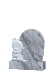 Памятник из мрамора с мишкой